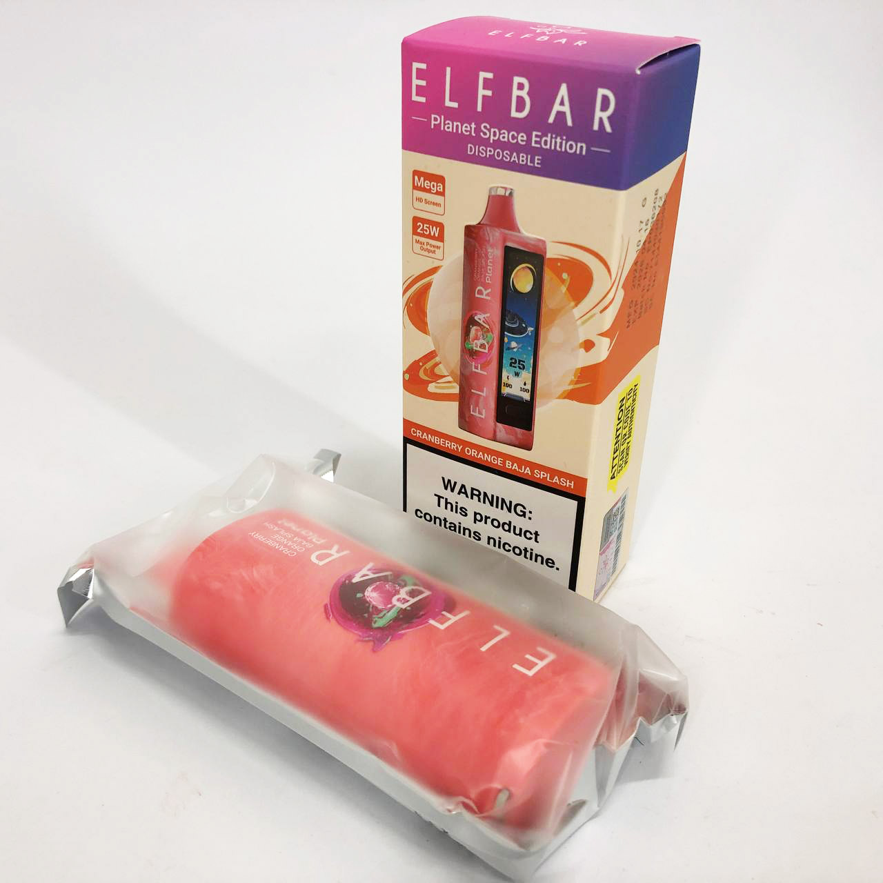 ELF BAR Planet 25000. Клюква Апельсин Баджо (Cranberry Orange Baja Splash)