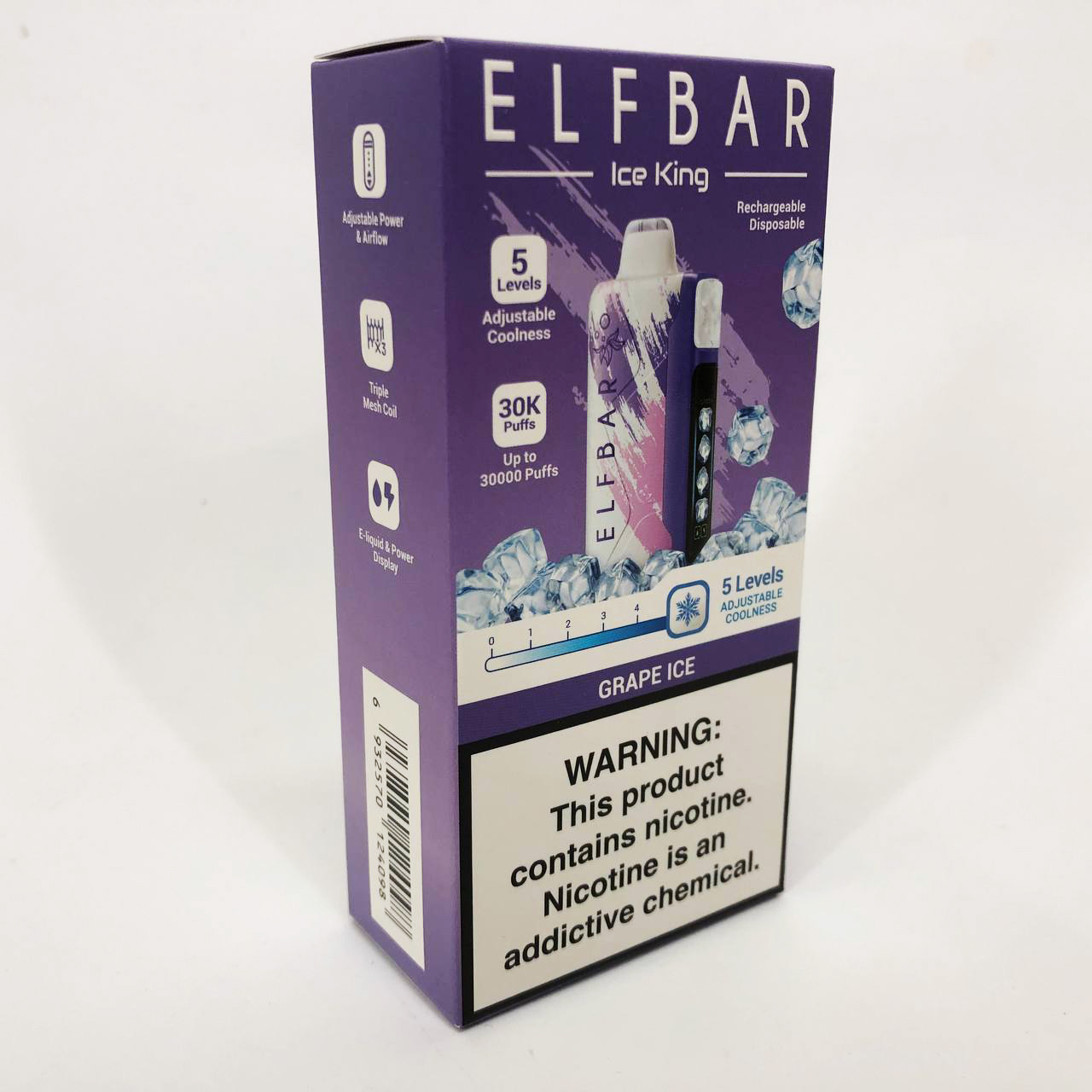 Elf Bar Ice King 30000. Виноград (Grape Ice)