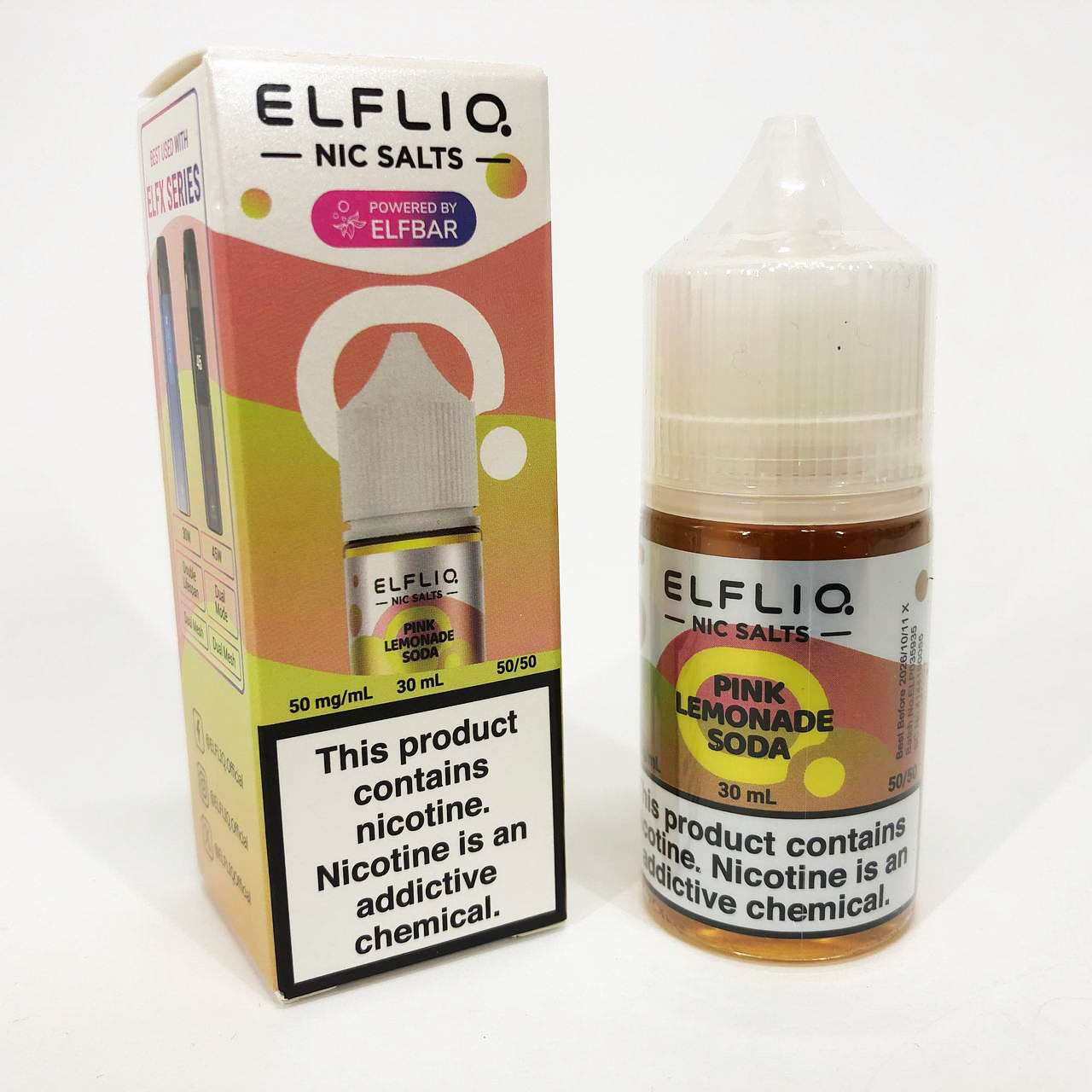 Жидкость ELFLIQ 30 мл 5%. Розовый Лимонад Сода (Pink Lemonade Soda)
