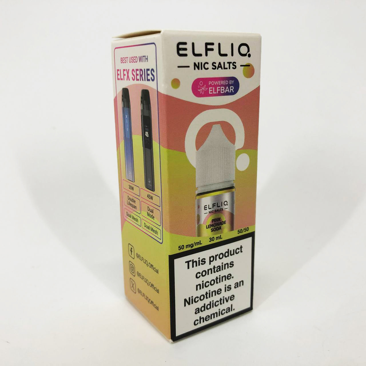 Жидкость ELFLIQ 30 мл 5%. Розовый Лимонад Сода (Pink Lemonade Soda)