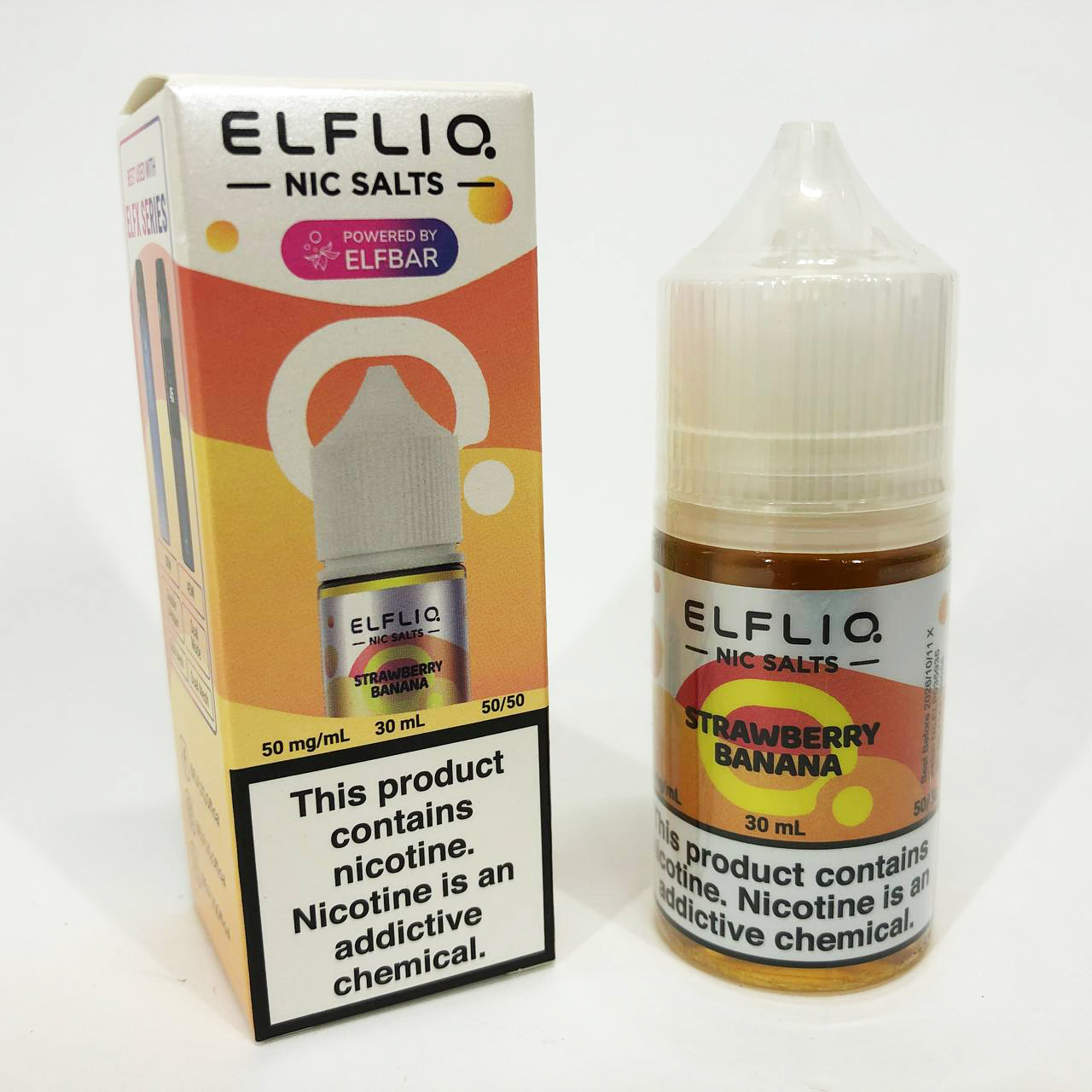 Жидкость ELFLIQ 30 мл 5%. Клубника Банан (Strawberry Banana)