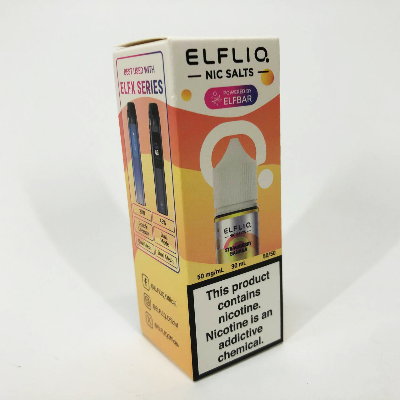 Жидкость ELFLIQ 30 мл 5%. Клубника Банан (Strawberry Banana)