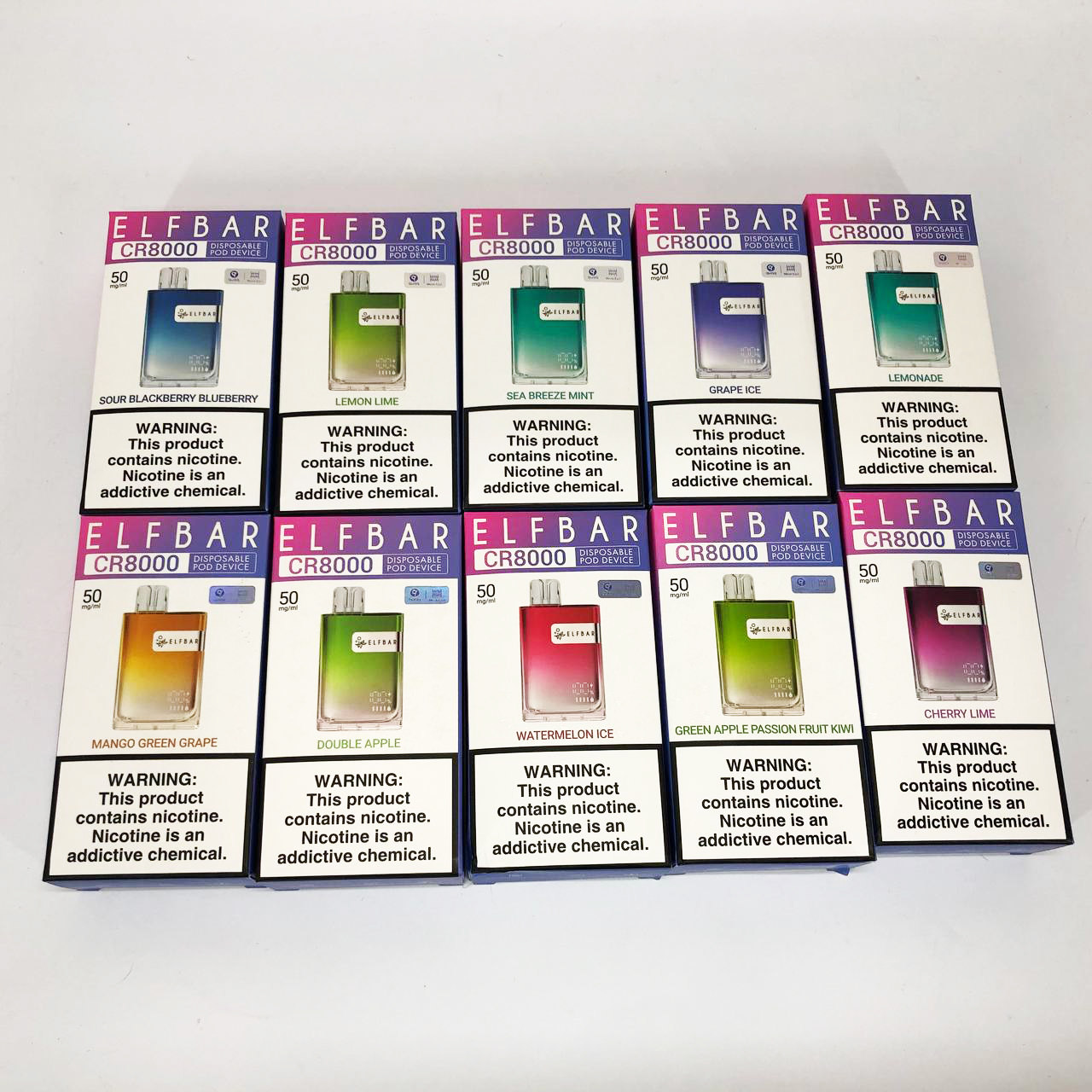 Elf Bar CR8000. Вишня Лайм (Cherry Lime)