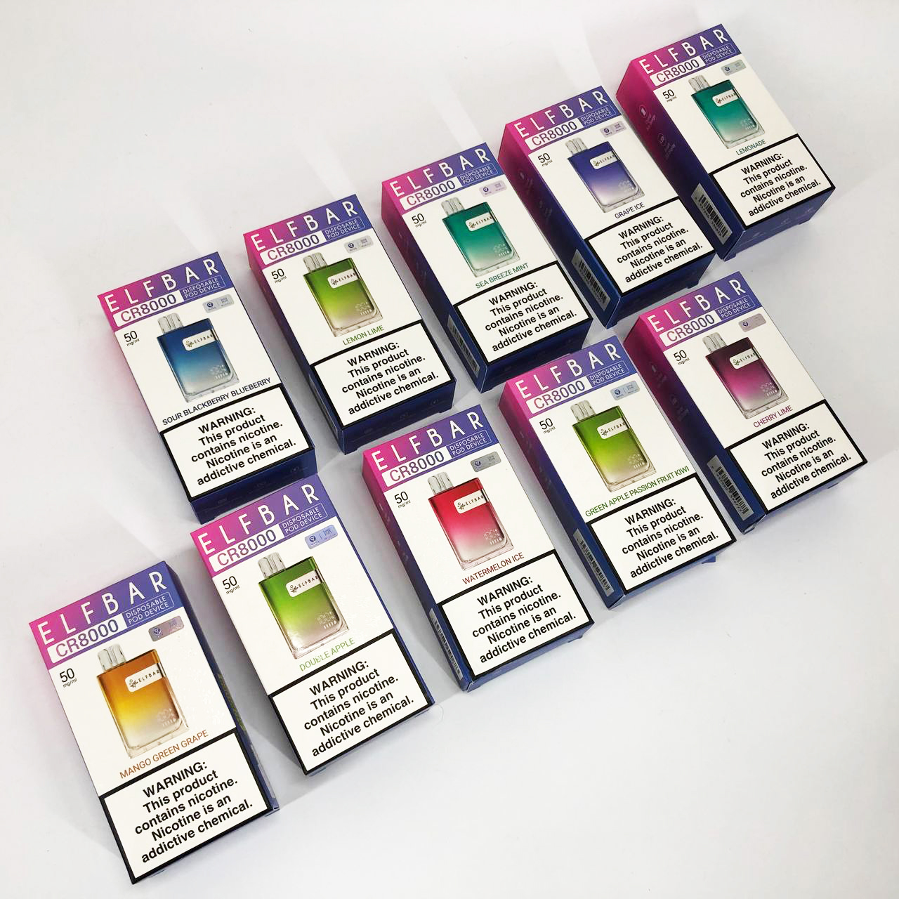 Elf Bar CR8000. Мята (Sea Breeze Mint)