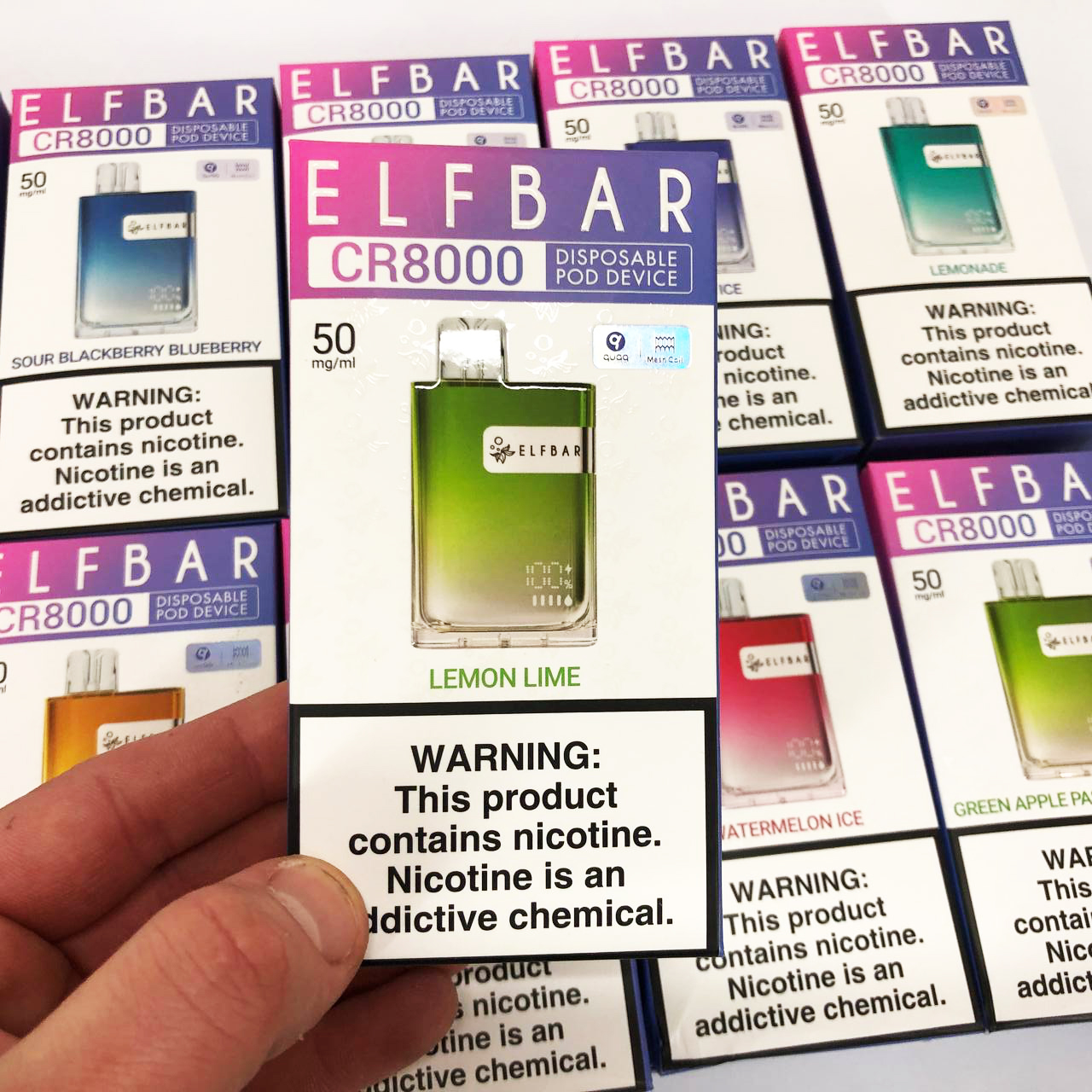Elf Bar CR8000. Лимон Лайм (Lemon Lime)