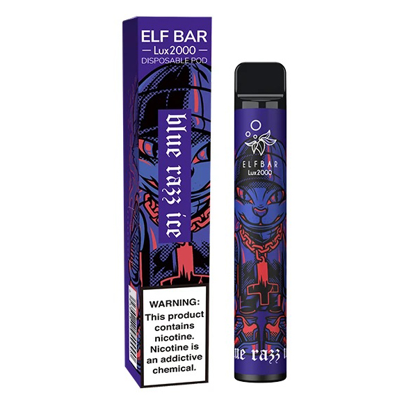 Elf Bar (Эльф Бар) Lux 2000. Синий Лимонад (Blue Razz Ice)