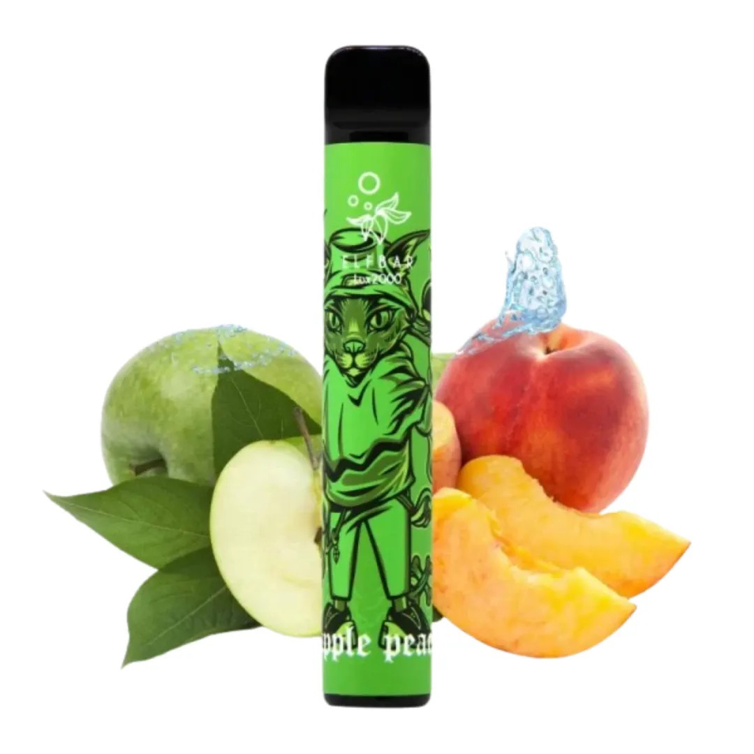 Elf Bar (Эльф Бар) Lux 2000. Яблоко Персик (Apple Peach)