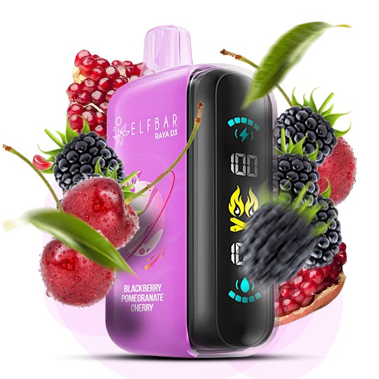 Elf Bar Raya D3 25000. Ежевика Гранат Вишня (Blackberry Pomegranate Cherry)