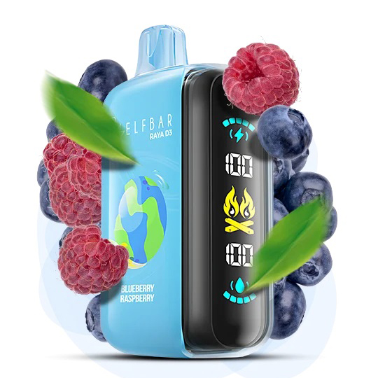 Elf Bar Raya D3 25000. Черника Малина (Blueberry Raspberry)