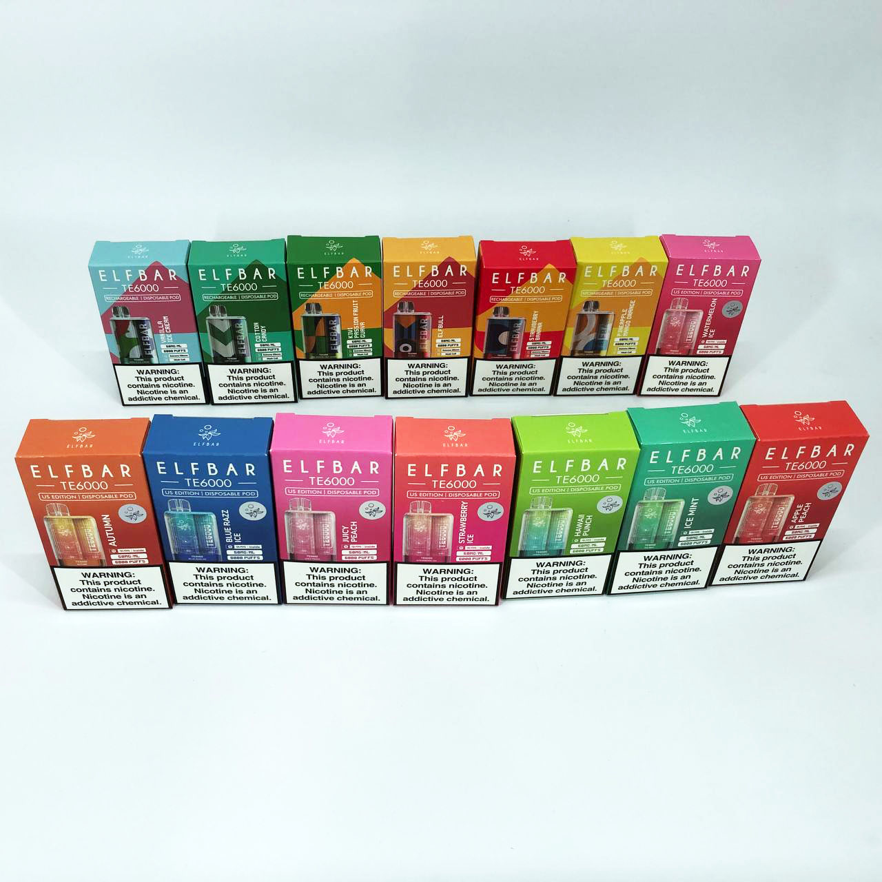 Elf Bar TE6000 5%. Зеленый Манго Гуава (Green Mango Guava)