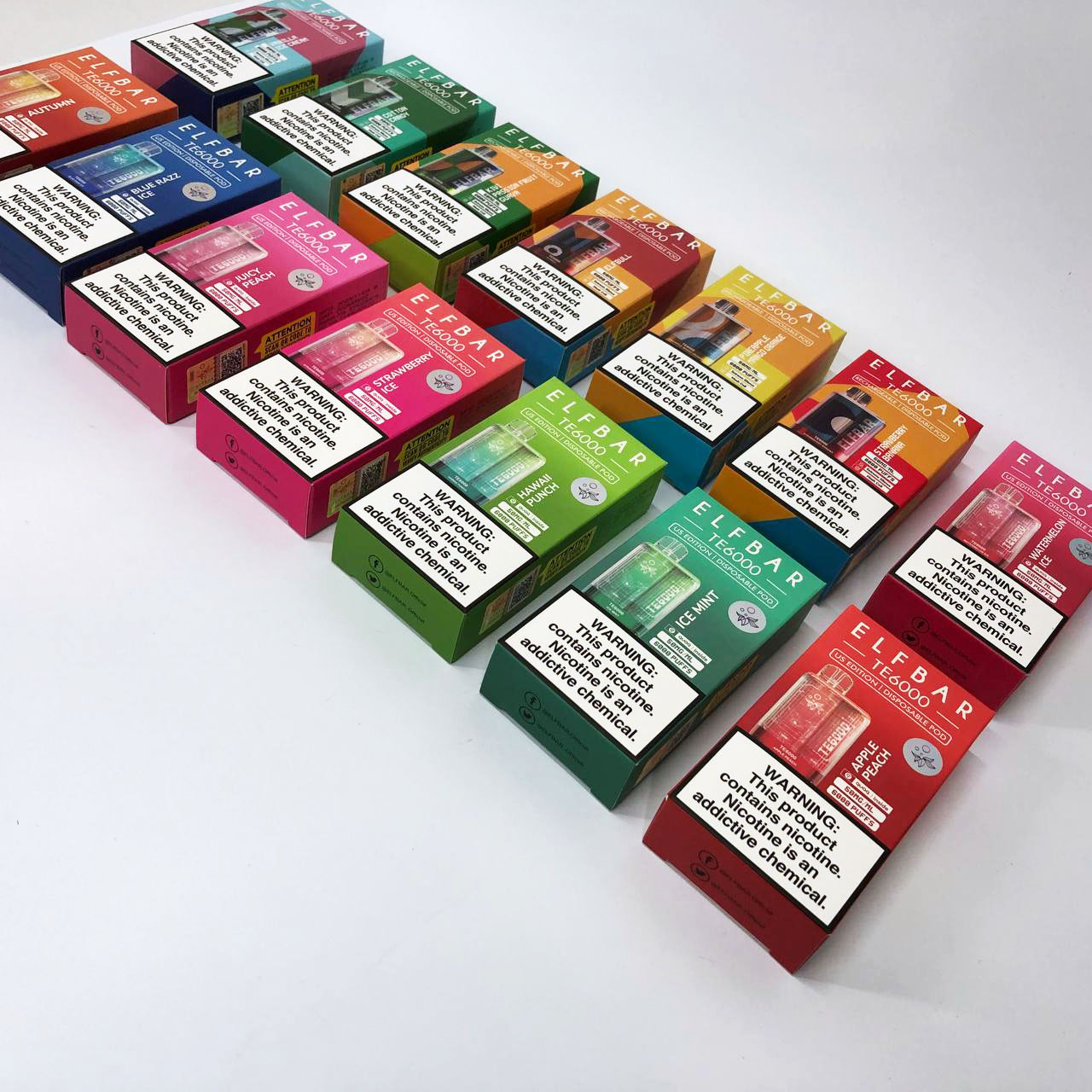Elf Bar TE6000 5%. Зеленый Манго Гуава (Green Mango Guava)