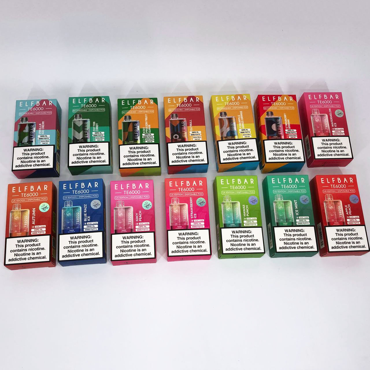 Elf Bar TE6000 5%. Зеленый Манго Гуава (Green Mango Guava)