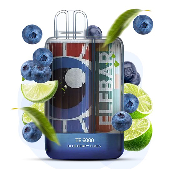 Elf Bar TE6000 5%. Черника Лайм (Blueberry Lime)