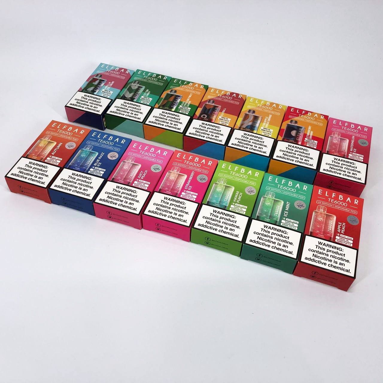Elf Bar TE6000 5%. Черника Лайм (Blueberry Lime)