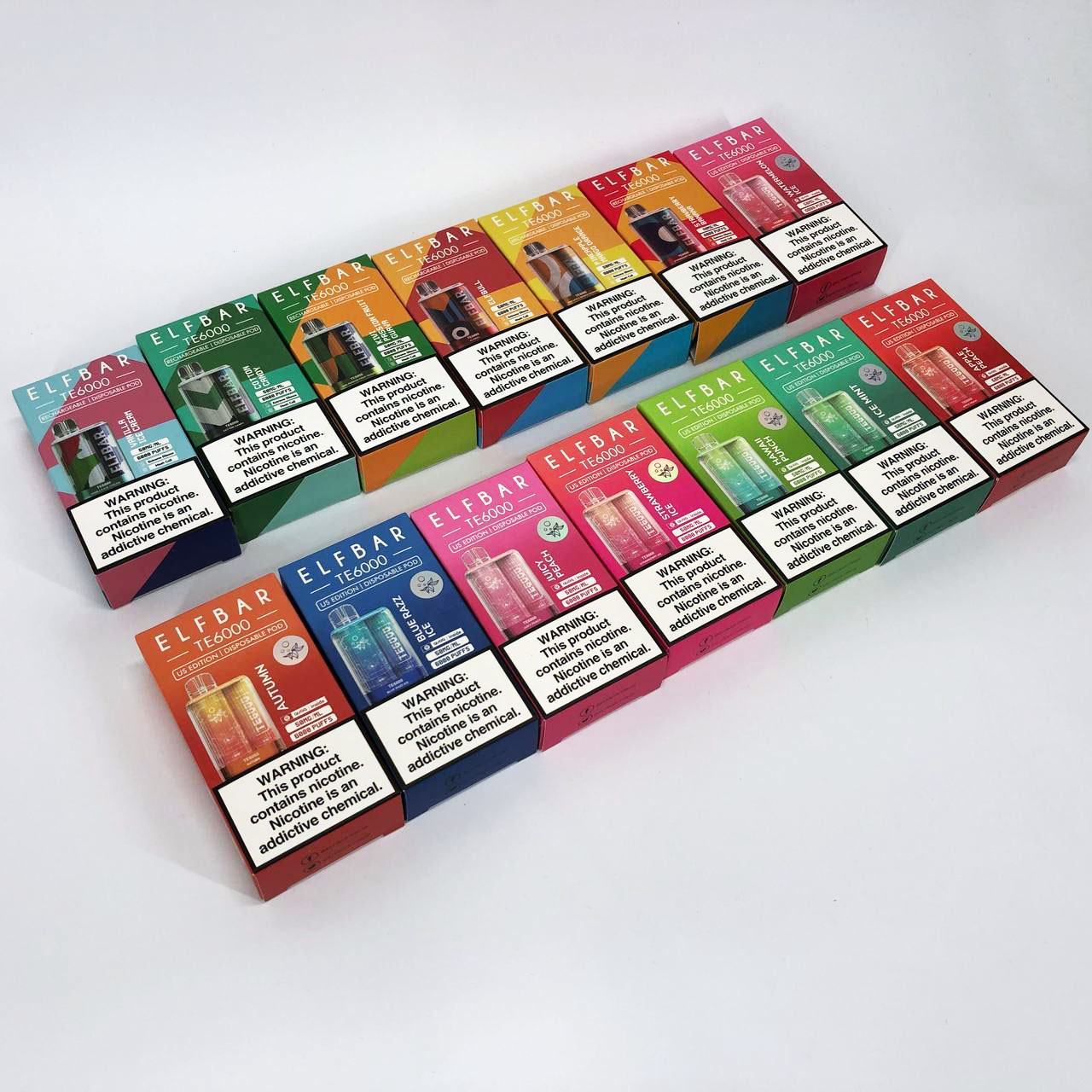 Elf Bar TE6000 5%. Черника Лайм (Blueberry Lime)