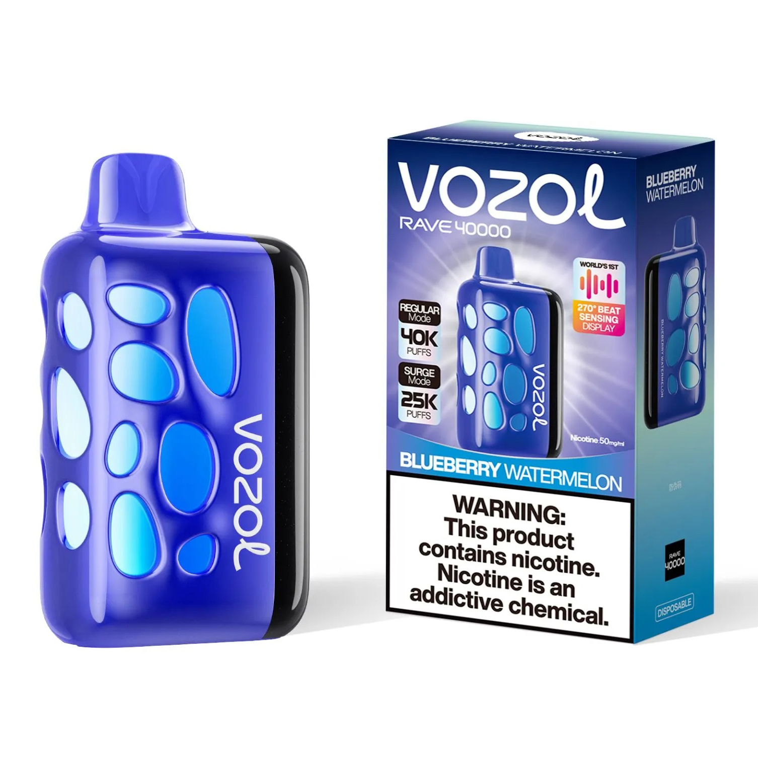 Vozol Rave 40000. (Blueberry Watermelon)