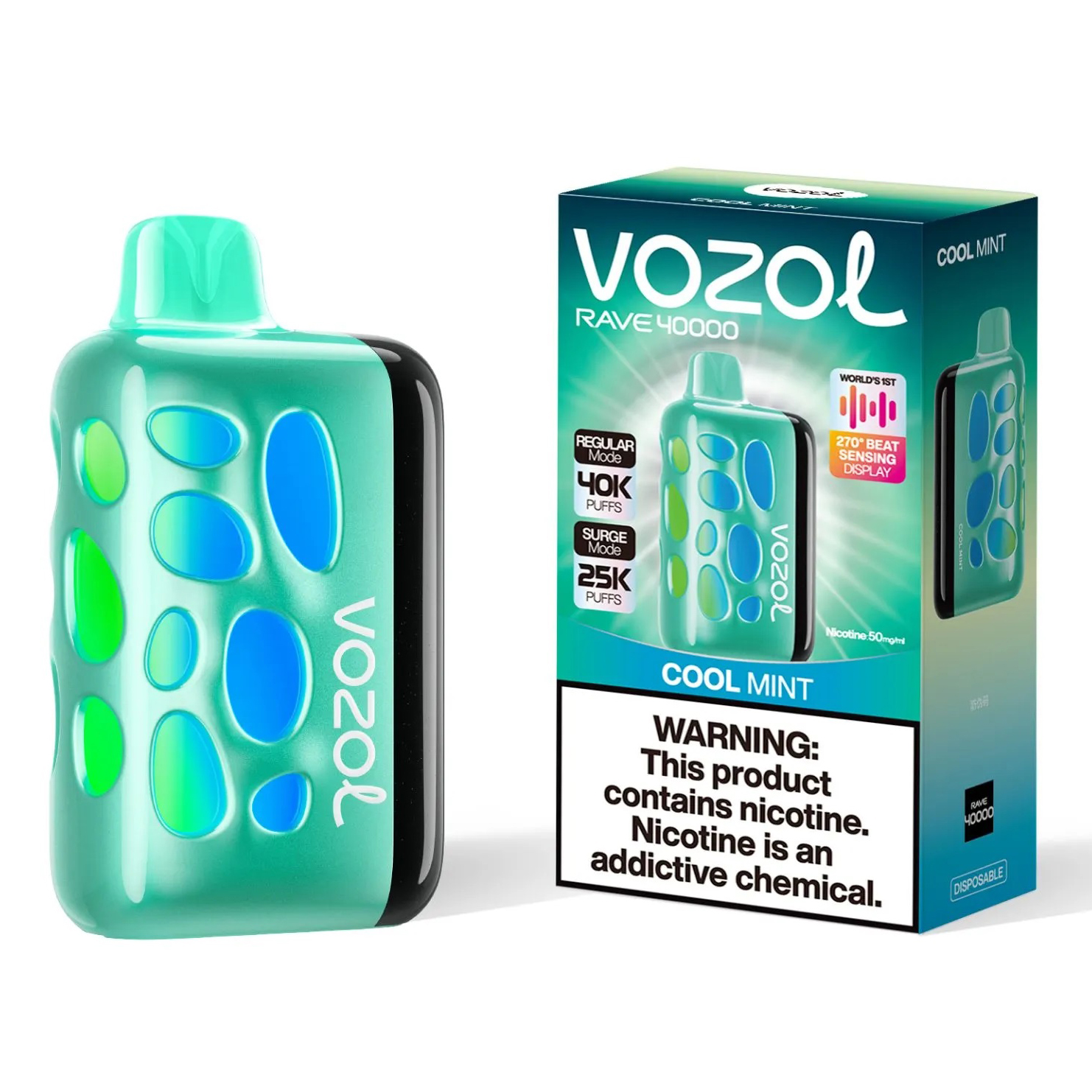 Vozol Rave 40000. (Cool Mint)