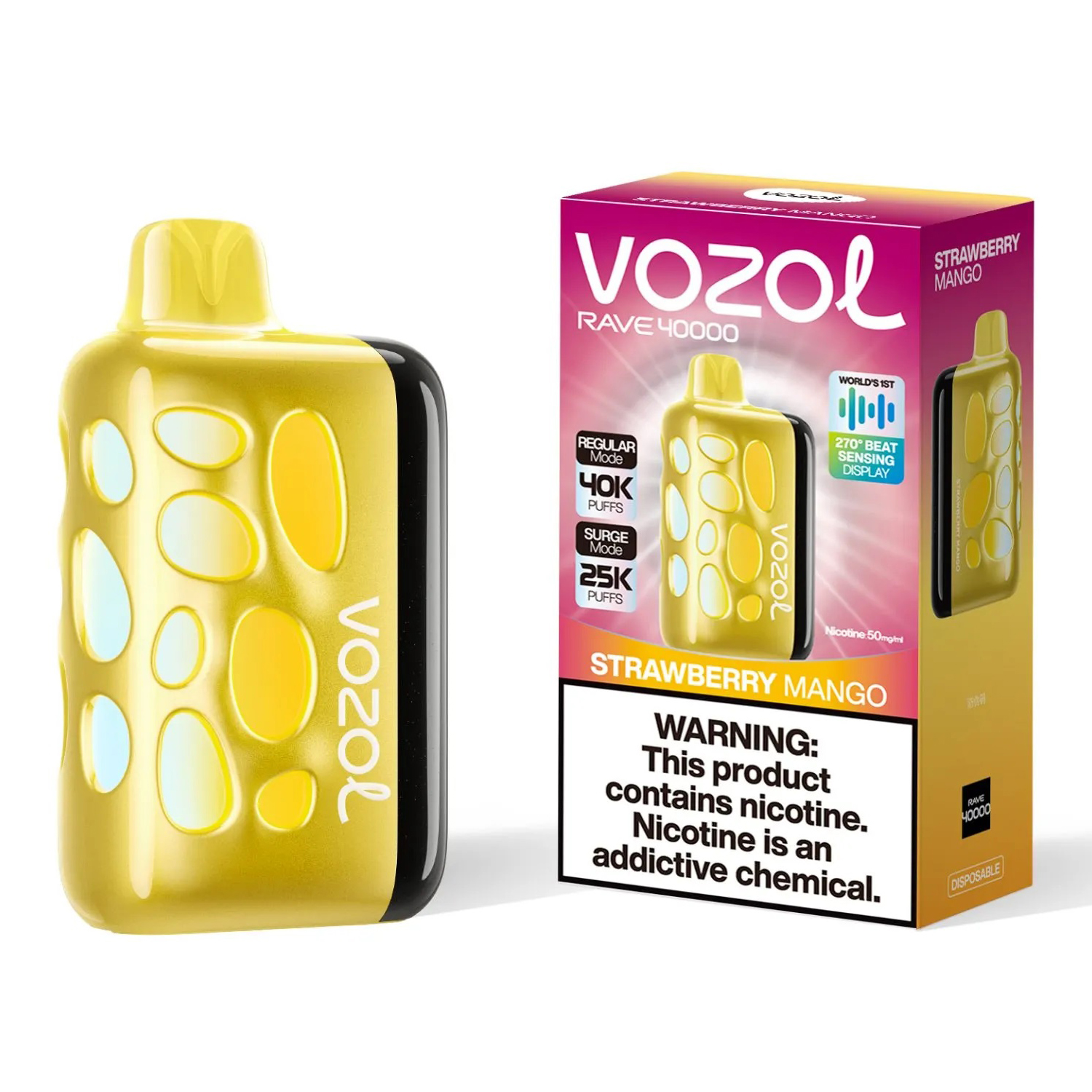 Vozol Rave 40000. (Strawberry Mango)
