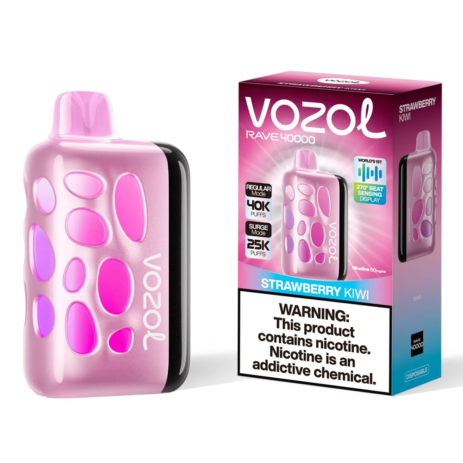Vozol Rave 40000. (Strawberry Kiwi)
