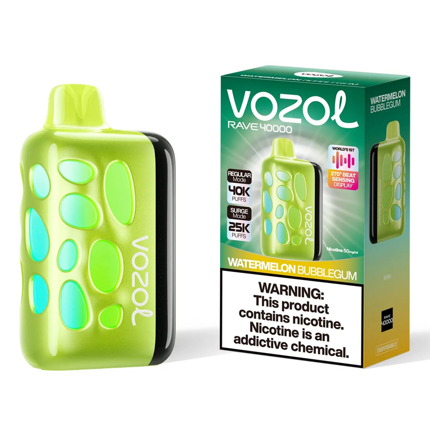 Vozol Rave 40000. (Watermelon Bubblegum)