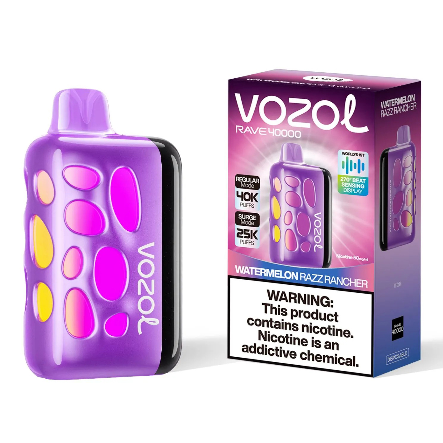 Vozol Rave 40000. (Watermelon Razz Rancher)