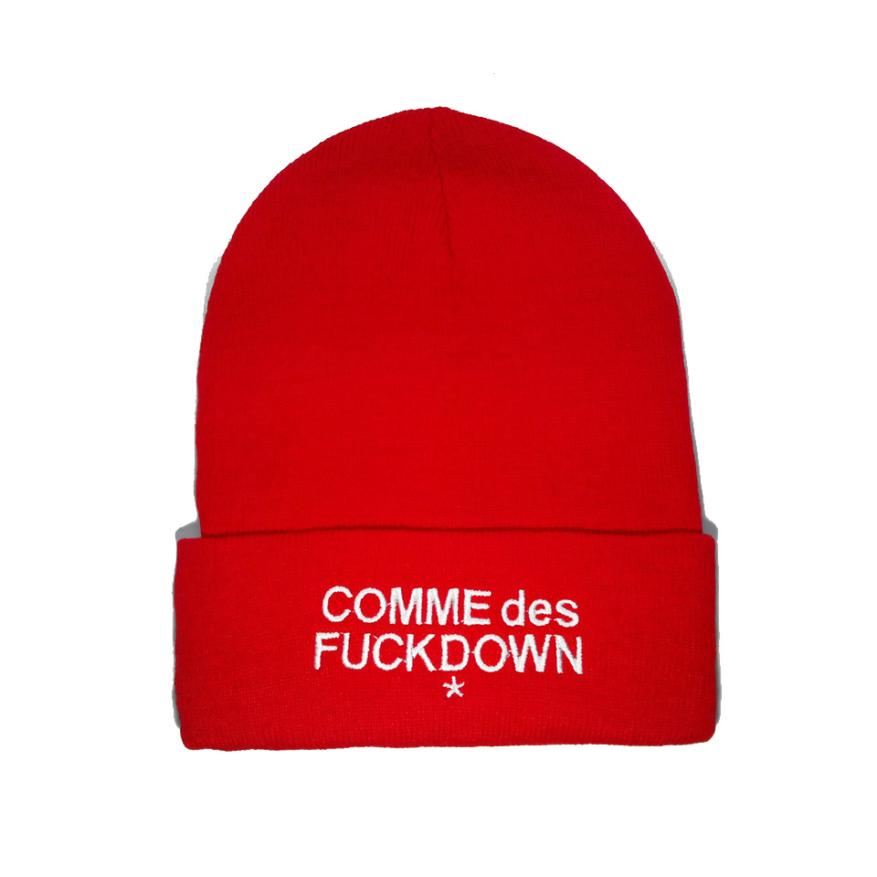 Шапка Comme des Fuckdown красная