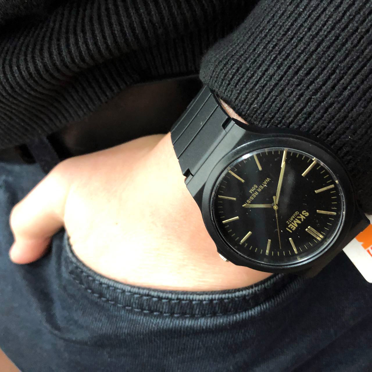 Часы наручные мужские SKMEI 2108BKGD, кварцевые часы, брендовые мужские часы, часы подростковые