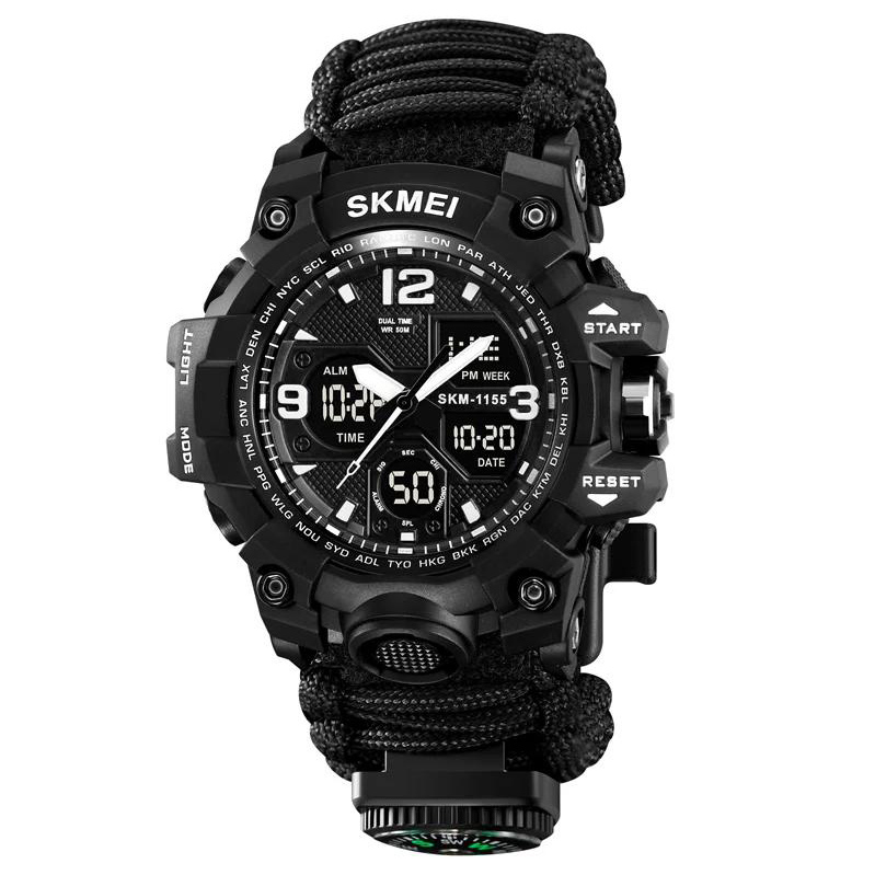 Часы наручные мужские SKMEI 1155BKBK PARACORD