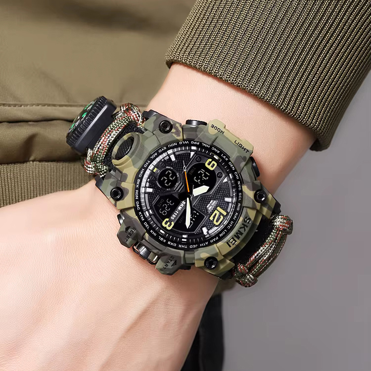 Часы наручные мужские SKMEI 1155BCMGN PARACORD