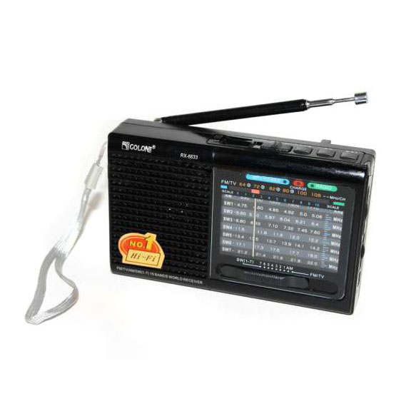 Портативная колонка радио MP3 USB Golon RX-6622. Цвет: черный