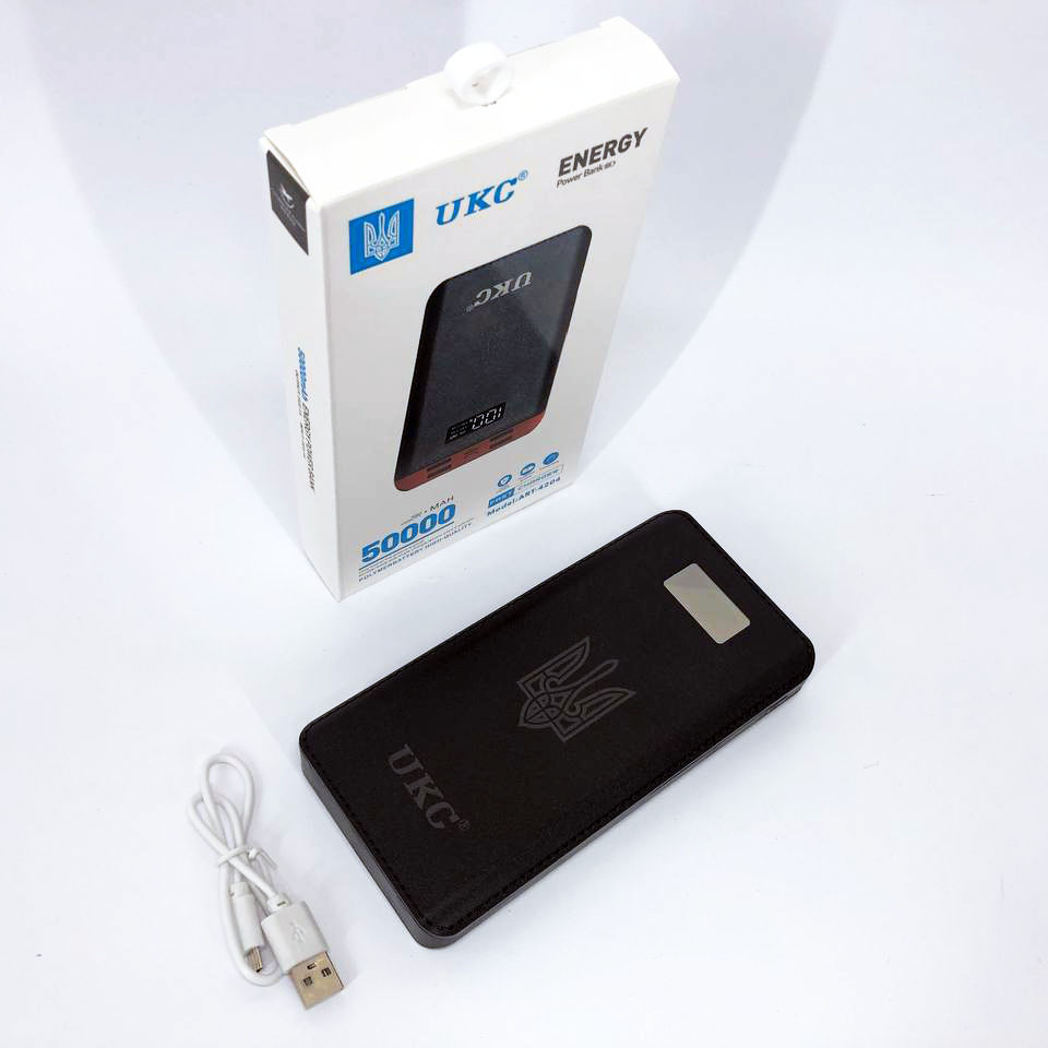 Аккумулятор портативный павербанк POWER BANK UKC ART-4148/4204. 50000mah, 4USB, внешний аккумулятор