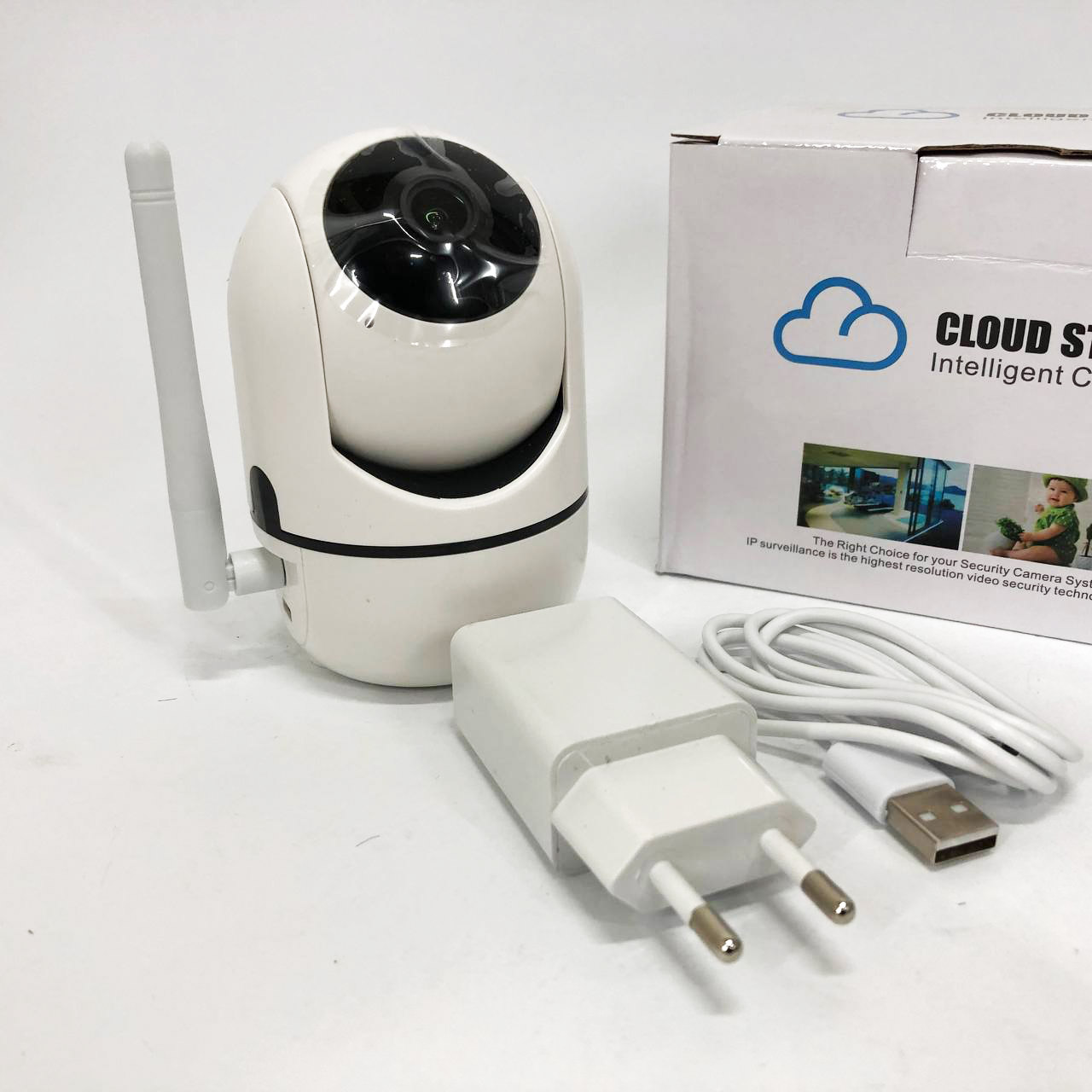 Беспроводная поворотная IP камера WiFi microSD UKC Y13G 1mp с распознаванием лиц