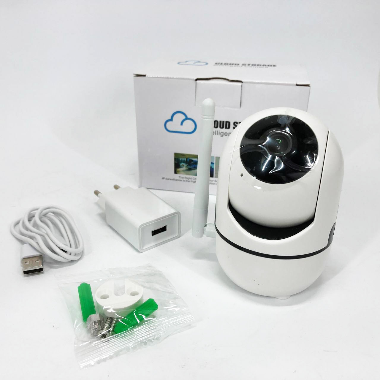 Беспроводная поворотная IP камера WiFi microSD UKC Y13G 1mp с распознаванием лиц