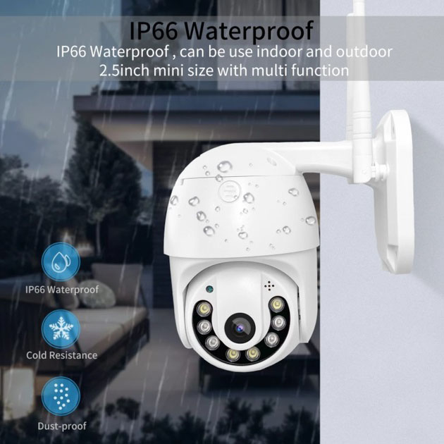 Камера видеонаблюдения IP всепогодная поворотная UKC CAMERA v380 C6 IP 1080p 2.0 mp уличная