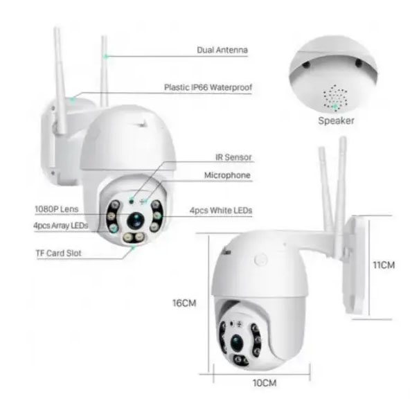 Уличная IP камера видеонаблюдения 3.0 mp YH-8 Камера WiFi с удаленным доступом