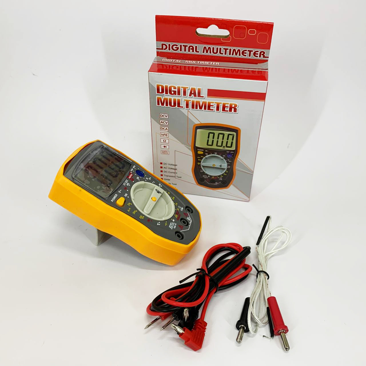 Мультиметр HAOYUE DT-33C Измерение: V(AC/DC), A(AC/DC), Ω, hFE, звонки. Функции: Data Hold, тест диодов