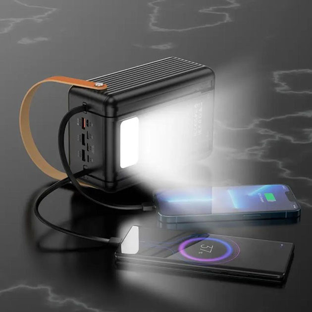Внешний аккумулятор повербанк BOROFONE BJ32 power bank 80000mAh быстрая зарядка 22.5W