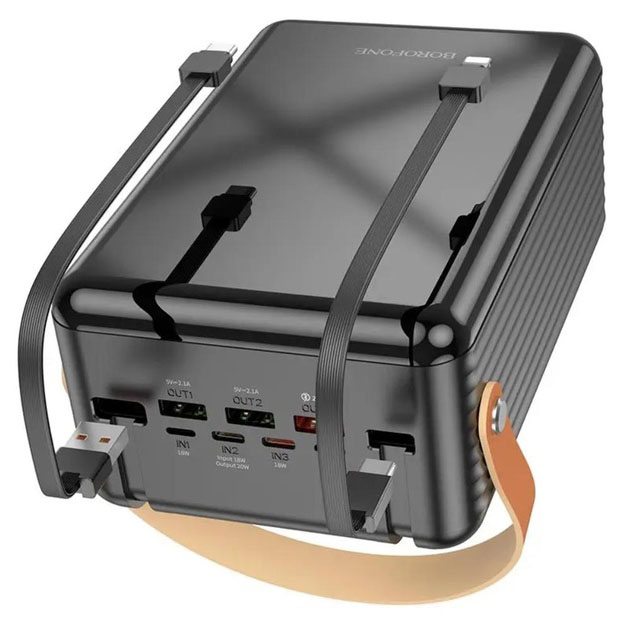 Внешний аккумулятор повербанк BOROFONE BJ32 power bank 80000mAh быстрая зарядка 22.5W