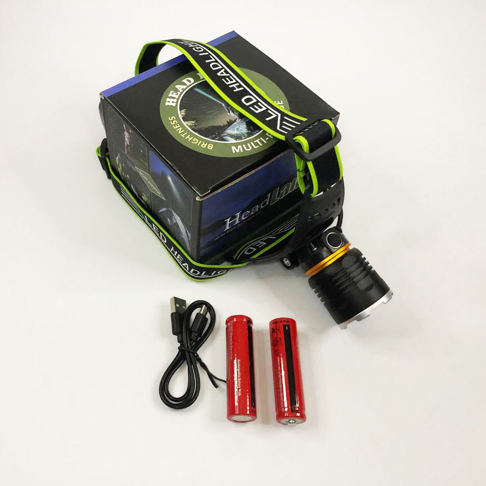 Фонарь налобный с датчиком движения Police BL-8003-P50, фонарик bailong, налобный фонарик с usb зарядкой