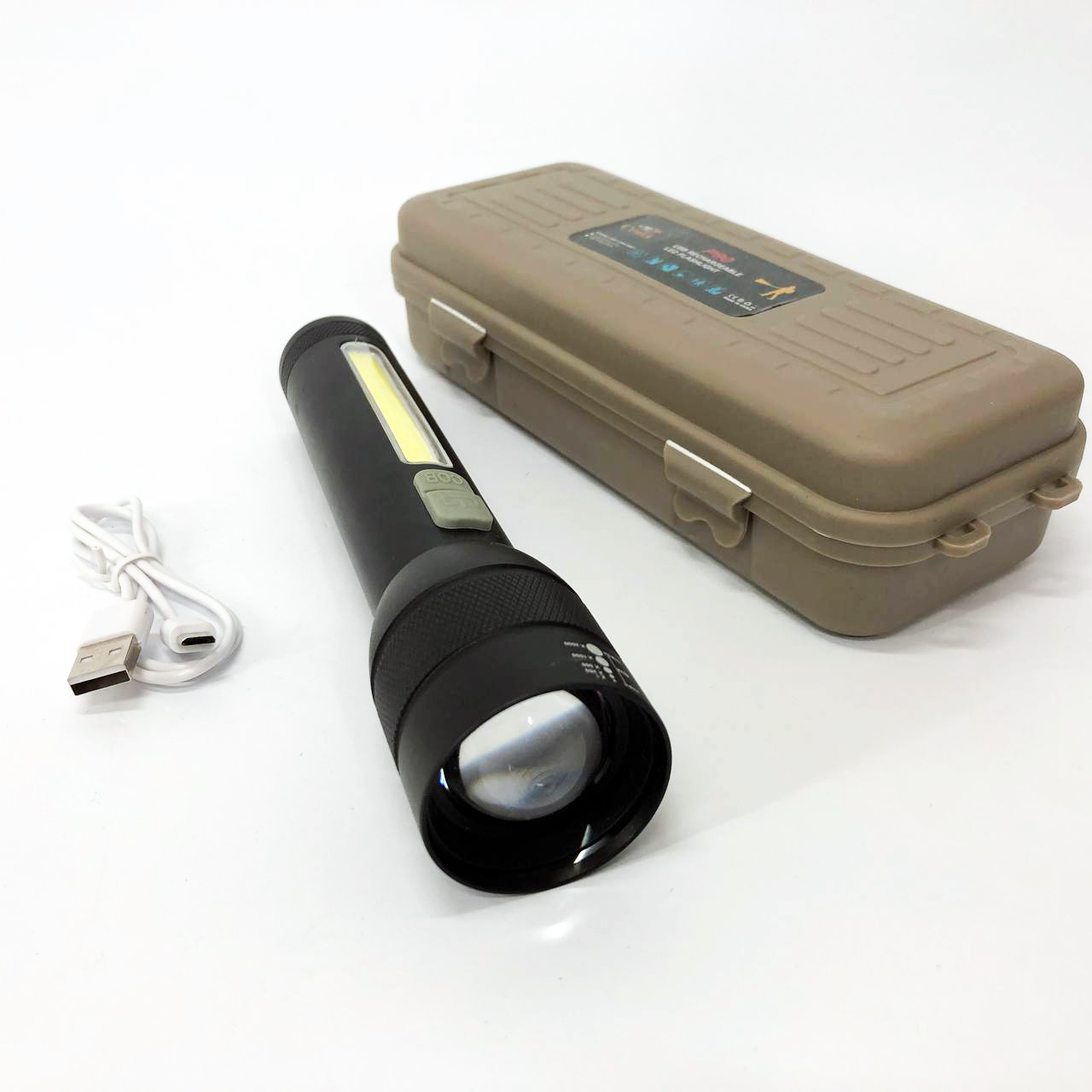 Фонарик COBA CB-C22 с мощным P90 диодом, Мощный аккумуляторный лед фонарик, Ручной фонарик led