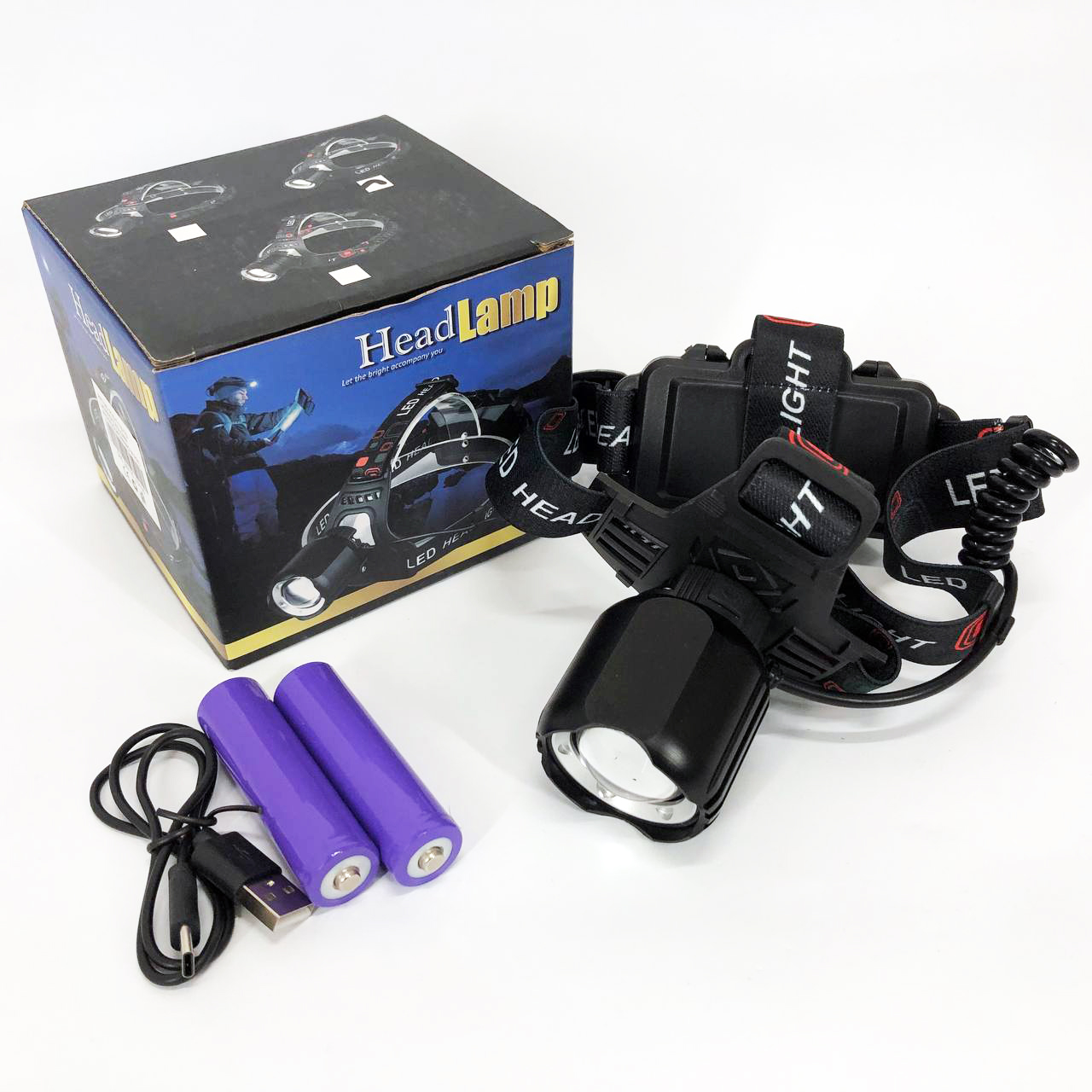 Фонарь налобный PLD-T115-PM30-TG, фонарь аккумуляторный для рыбалки, фонарь на голову для бега