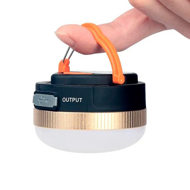 Светодиодный кемпинговый фонарь YD-7-7SMD с функцией Power Bank белый красный свет