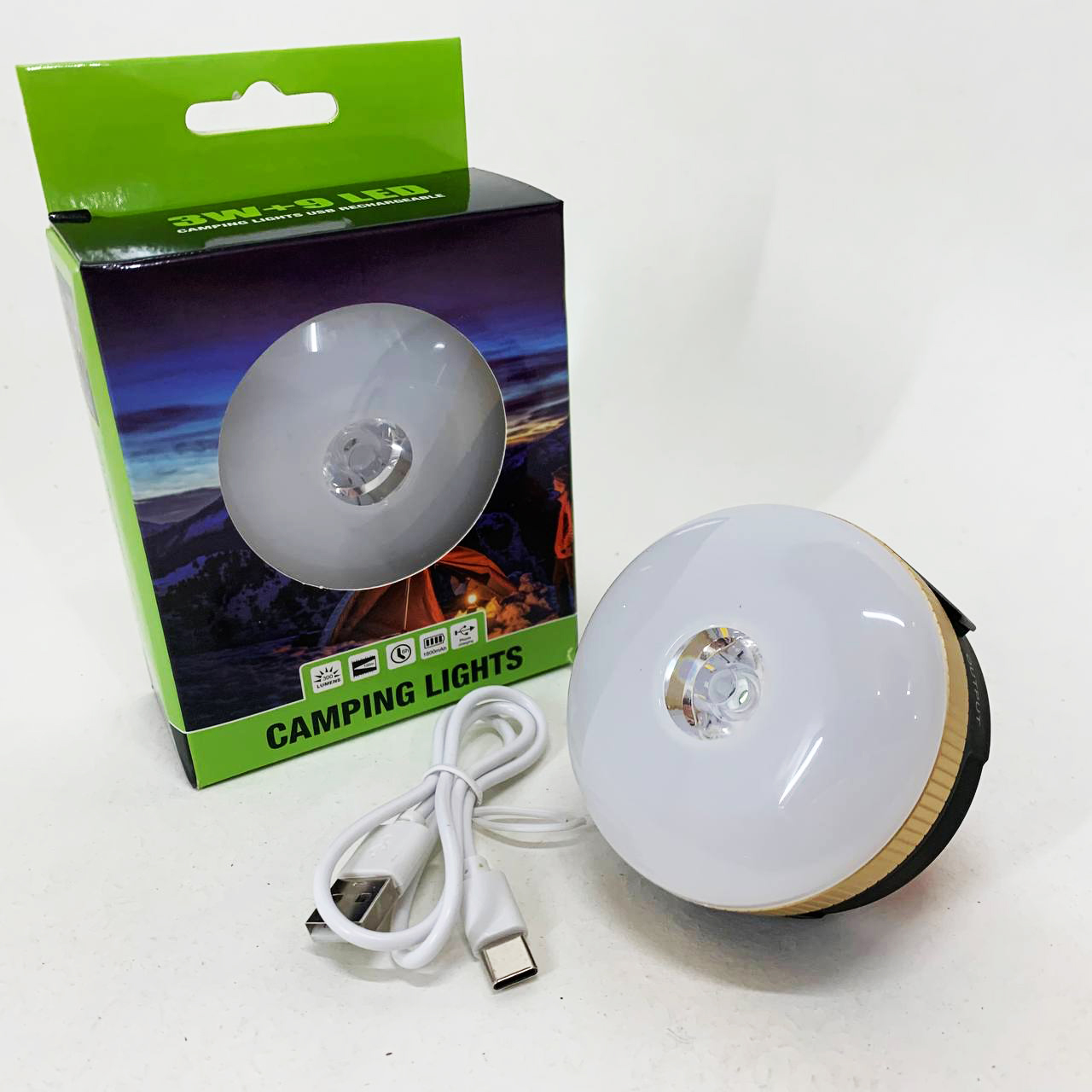 Светодиодный кемпинговый фонарь YD-7-7SMD с функцией Power Bank белый красный свет