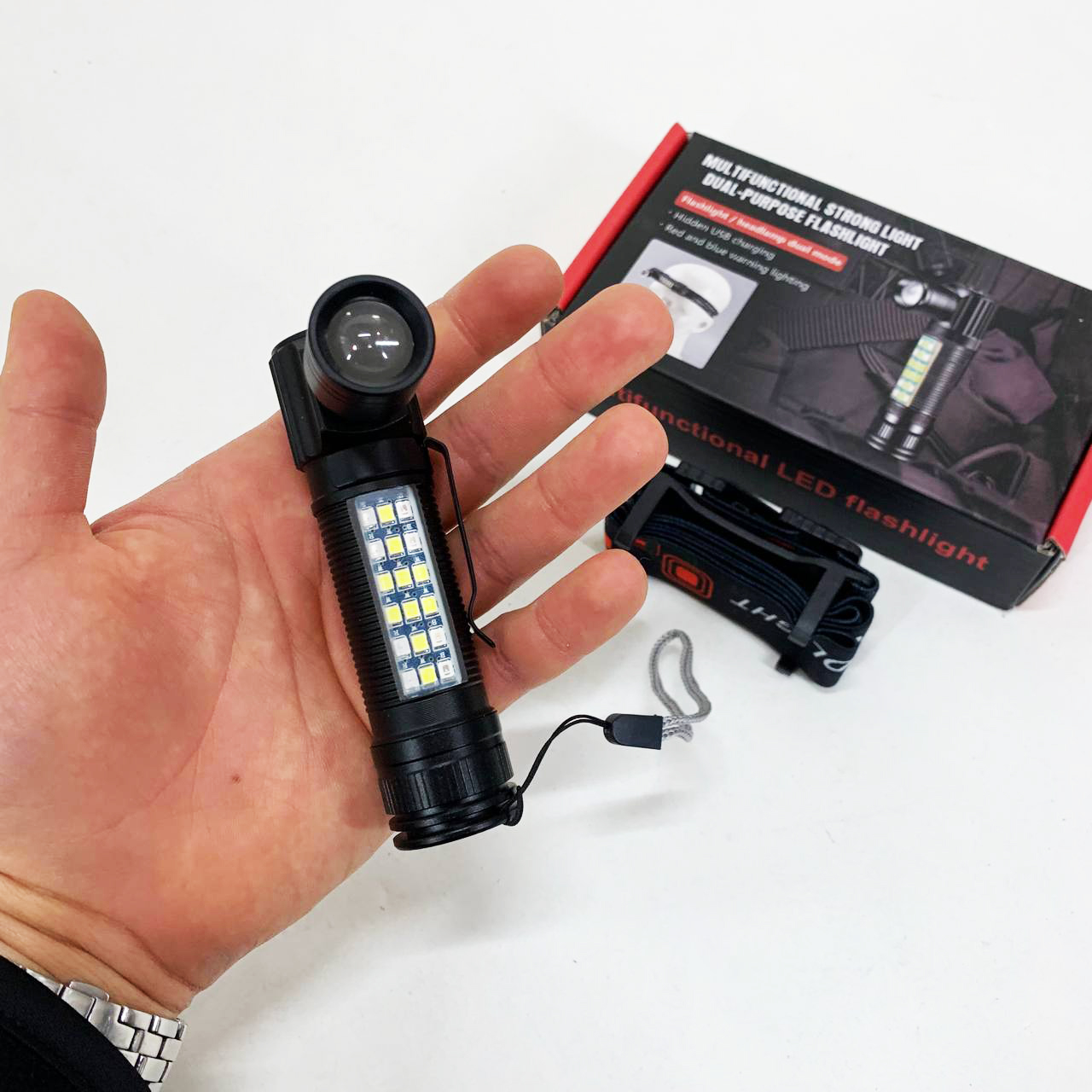 Фонарь SY-2209-Р50+18SMD(RGB)