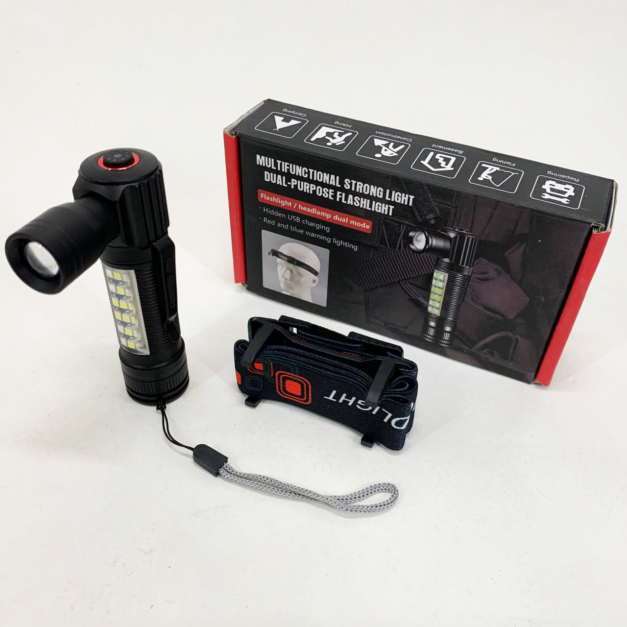 Фонарь SY-2209-Р50+18SMD(RGB)