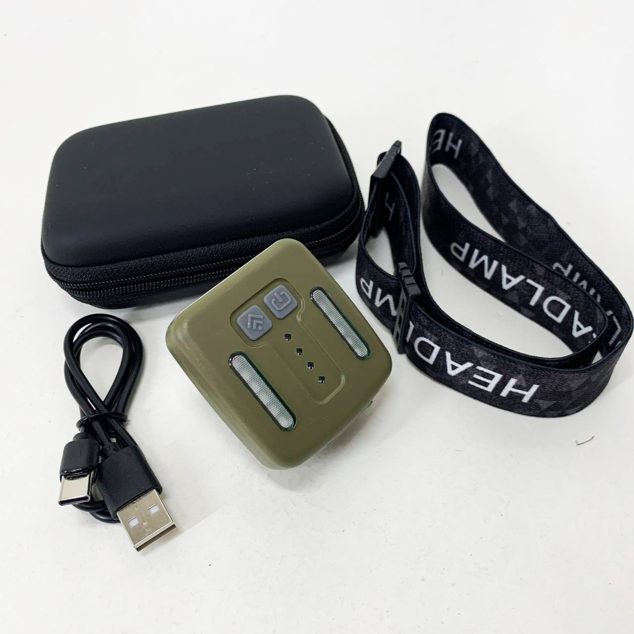 Фонарь налобный Police W6129-XPE+COB+8RGB