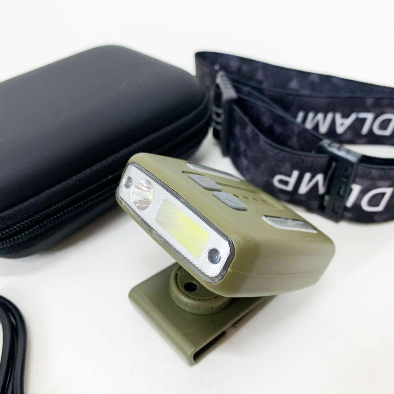 Фонарь налобный Police W6129-XPE+COB+8RGB