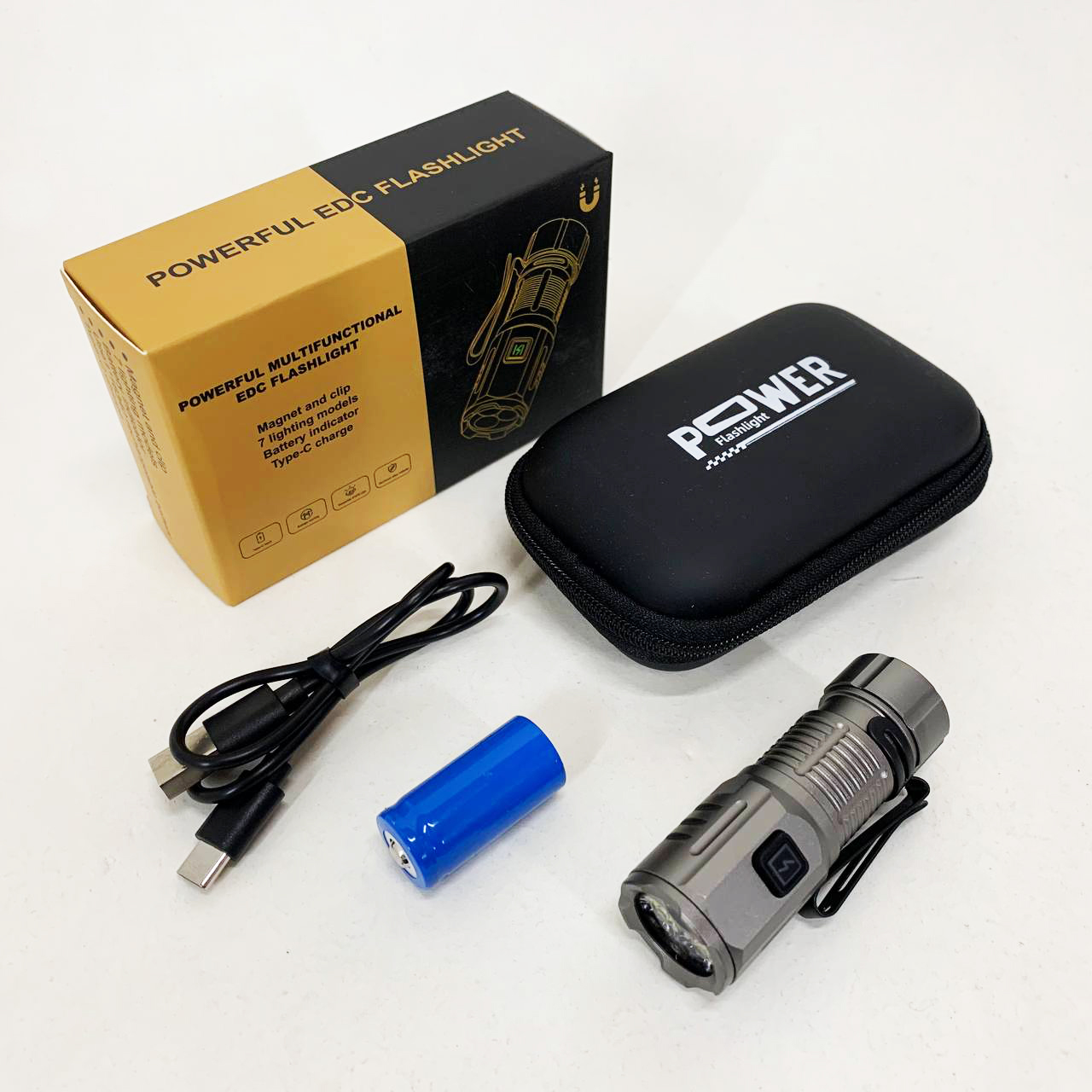 Фонарь ручной F30-3XPG LED с ЗУ Type-C