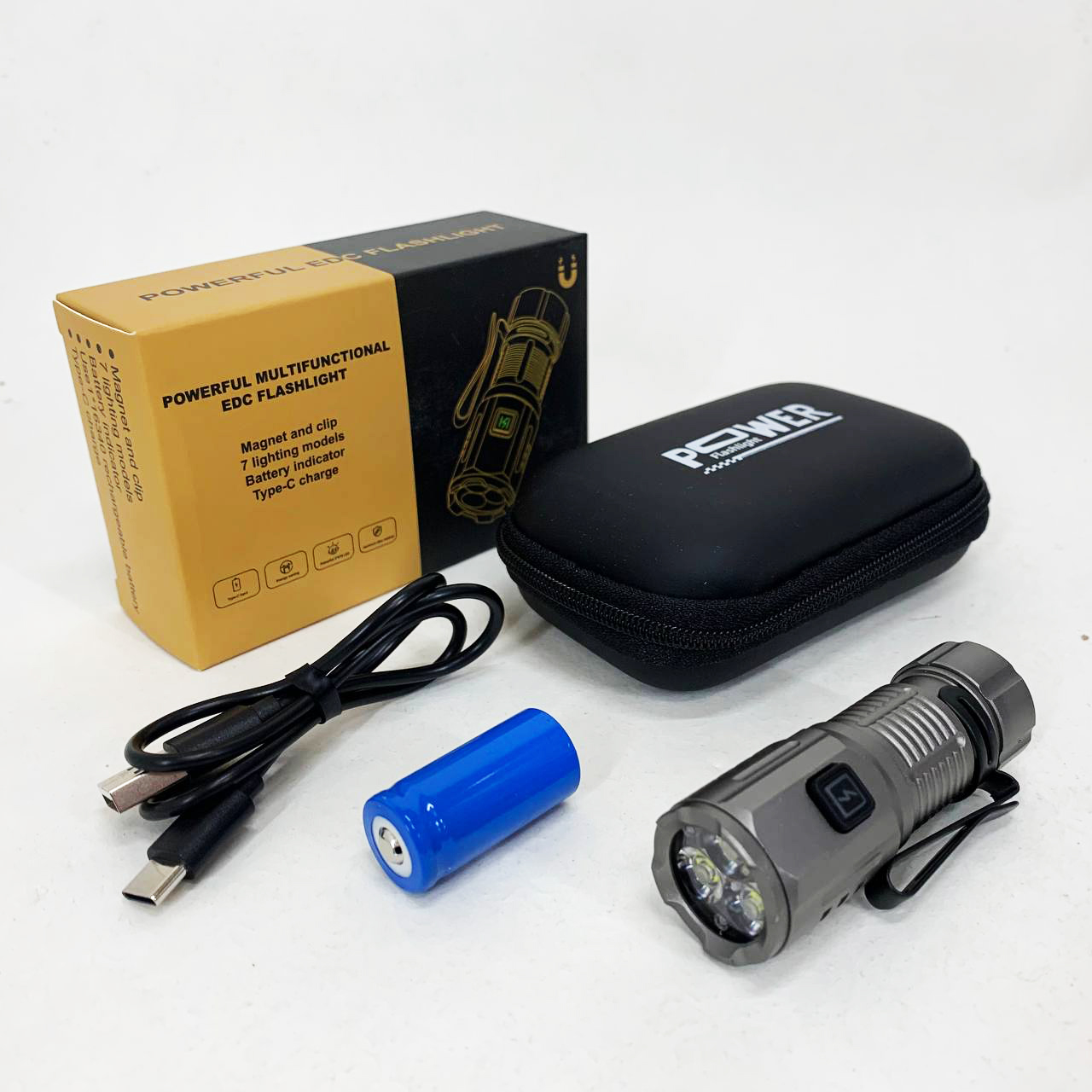 Фонарь ручной F30-3XPG LED с ЗУ Type-C