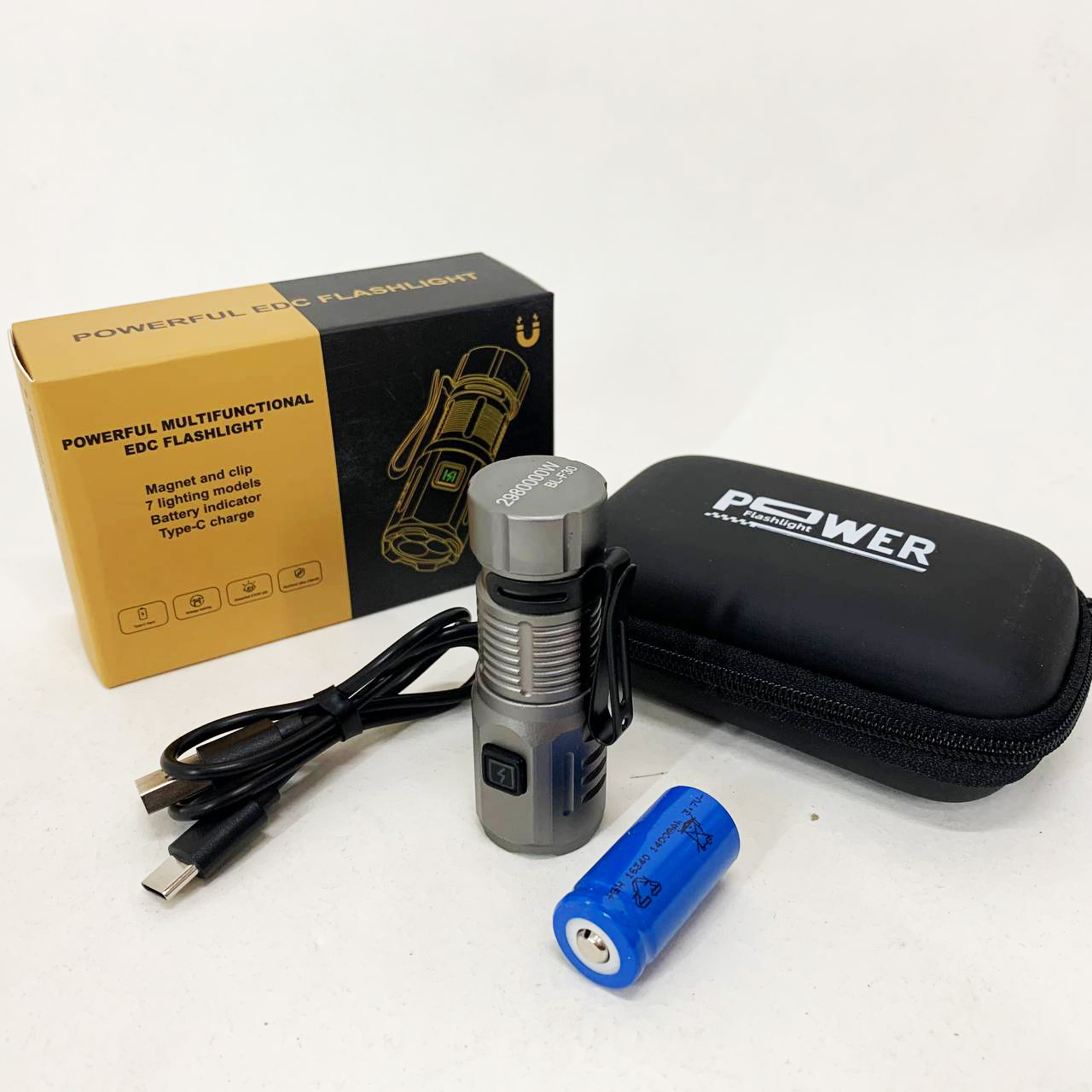 Фонарь ручной F30-3XPG LED с ЗУ Type-C
